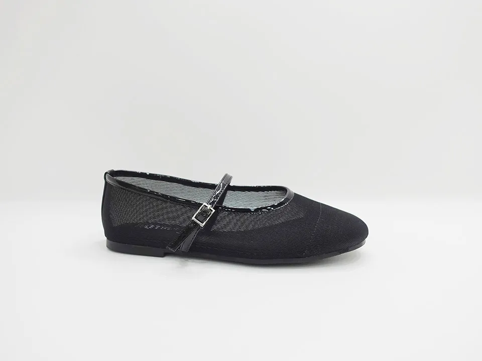 Klassischer, weicher, faltbarer Ballettschuh, Reiseschuh, Leder, flacher Damenschuh, Ballerina-Damenschuh