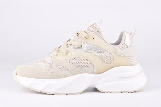 Damen-Sportschuhe, Mädchen-Sportschuhe, Damen-Turnschuhe, Wanderschuhe, atmungsaktive, klobige PU-Mesh-Sneaker für Damen