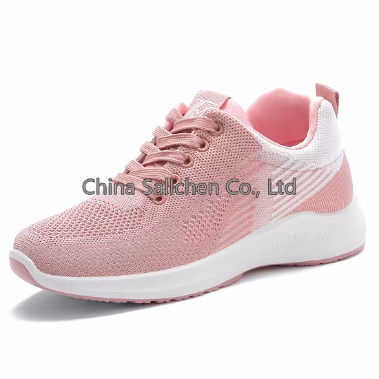 Neue Damen-Außenhandelsschuhe, atmungsaktive und bequeme Fly-Woven-Schuhe